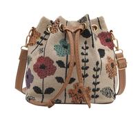 Sac pour femme style ethnique bandoulière tendance simple seau à cordon de serrage bandoulière pour voyage quotidien femme seau bandoulière tendance pour le quotidien, D
