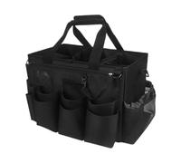 Sac pour fournitures de nettoyage - Sac de nettoyage pliable - Imperméable et respirant avec poignée et bandoulière - Sac fourre-tout pour plumeaux, nettoyeurs, gants, brosses, salle de bain
