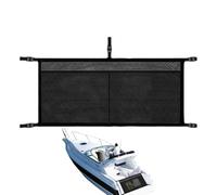 Sac pour gilets de sauvetage de bateau, filet de rangement suspendu pour bateau - Porte-objets avec sangle réglable et 3 compartiments pour chaussures, bouteilles d'eau, vêtements, chapeaux, lunettes