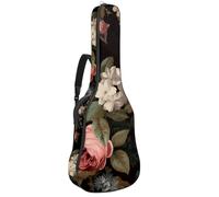 Sac pour guitare acoustique, beau sac de transport imperméable avec couche de protection, feuilles de noix de coco 101,6 cm/104,7 cm, Multicolore #06, 42.9x16.9x4.7 in, Sac pour guitare