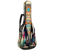 Sac pour guitare acoustique, magnifique étui pour guitare acoustique de 101,6/104,7 cm, sac de transport imperméable avec couche de protection, sac à dos de guitare à plusieurs poches, éléphant