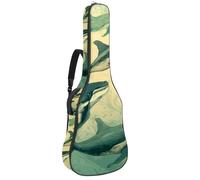 Sac pour guitare basse avec baleine vintage peinte à la main, housse pour guitare électrique de 101,6 à 104,1 cm, housse imperméable en Oxford pour guitare électrique acoustique, classique et ukulélé,