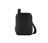 Piquadro Black Square Sac à bandoulière Cuir véritable 17 cm noir