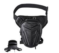 Sac pour jambes de vélo - Support de cuisse de moto | Sac de jambe imperméable à coque dure noire | Grande capacité de cuisse Fanny Pouch | Packs de ceinture de randonnée tactique