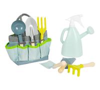 Small Foot Sac de Jardinage avec Outils de Jardinage en Bois et métal, Jouets de Jardinage à partir de 3 Ans, 12388, Blanc.