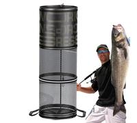 Sac pour le sauvage - Pliez le sac pour attraper le poisson avec maille à séchage rapide | Panier de poisson léger pour camping, bateau, rivage, lac, rivière, portatif en filet pour un