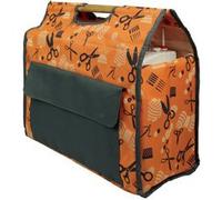 Sac pour machine à coudre, orange/gris