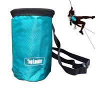 Sac pour Magnésie Escalade, Sac A Puff Escalade avec Sangle De Taille Réglable, Sacs À Magnésie Escalades avec Poche De Rangement Zippée Et Fermeture À Cordon, Cadeau pour Bloc & Escalades