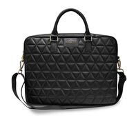 Sac pour Notebook 15 pouces Matelassé avec Bandoulière et Logo Guess Noir