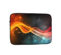 Sac pour ordinateur portable 12" avec motif flux d'énergie - Parfait pour les affaires, les voyages, l'école, le bureau, poche intérieure antichoc pour ordinateur portable