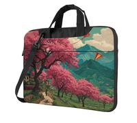 Sac pour ordinateur portable 13" avec motif unique de rêves de cerisier léger et facile à transporter pour les voyages d'affaires, le travail et les études