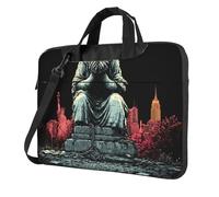 Sac pour ordinateur portable 13" avec motif unique de soupir silencieux léger et facile à transporter pour les voyages d'affaires, le travail et les études