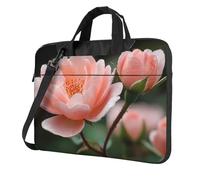 Sac pour ordinateur portable 13" avec motif unique orchidée rose chair léger et facile à transporter pour les voyages d'affaires, le travail et les études