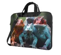 Sac pour ordinateur portable 14" avec 4 motifs de lézards colorés uniques légers et faciles à transporter pour les voyages d'affaires, le travail et les études
