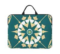 Sac pour ordinateur portable 14" de style exotique avec doublure antichoc et design portable, adapté pour un usage professionnel et quotidien.