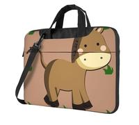 Sac pour ordinateur portable 15,6" avec motif d'âne de dessin animé unique, léger et facile à transporter pour les voyages d'affaires, le travail et les études