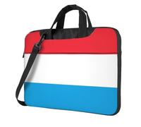 Sac pour ordinateur portable 15,6" avec motif drapeau du Luxembourg léger et facile à transporter pour les voyages d'affaires, le travail et les études