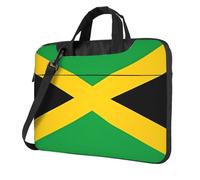 Sac pour ordinateur portable 15,6" avec motif drapeau jamaïcain unique léger et facile à transporter pour les voyages d'affaires, le travail et les études