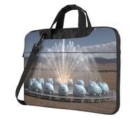Sac pour ordinateur portable 15,6" avec motif fontaine du désert unique et facile à transporter pour les voyages d'affaires, le travail et les études