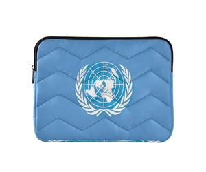 Sac pour ordinateur portable 15,6 pouces avec motif drapeau des Nations Unies - Protection complète - Sac pour ordinateur portable