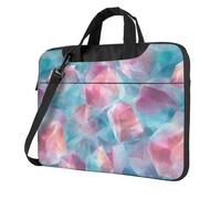 Sac pour ordinateur portable 15,6 pouces Motif fragments de cristal pastel Housse rembourrée pour homme et femme