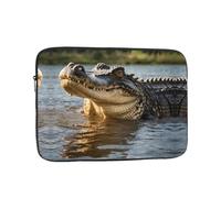 Sac pour ordinateur portable 17" - Grande poche intérieure antichoc pour ordinateur portable - Impression crocodile - Pour les affaires, les voyages, l'école, le bureau