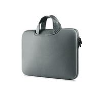 Sac pour ordinateur portable coloré et en peluche pour le travail et les cours, gris, 11