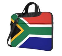 Sac pour ordinateur portable de 13 à 15,6" avec motif drapeau d'Afrique du Sud, noir, 13 inch