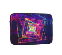 Sac pour ordinateur portable de 13" - Imprimé ligne néon - Poche intérieure antichoc pour ordinateur portable - Pour affaires, voyages, école, bureau