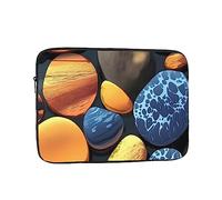 Sac pour Ordinateur Portable de 13 Pouces avec Motif Galets Jaunes, Durable et résistant aux Chocs.