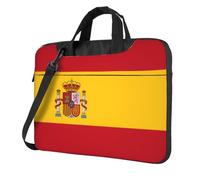 Sac pour ordinateur portable de 15", 14", 13" - Motif drapeau espagnol - Pour bureau, travail et voyage - Noir