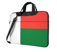 Sac pour ordinateur portable de 15,6 pouces avec motif drapeau de Madagascar - Housse rembourrée pour homme et femme