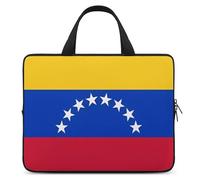 Sac pour ordinateur portable de 15 pouces, motif drapeau du Venezuela, ultra fin, léger et imperméable, en néoprène durable, sac de protection portable avec dragonne