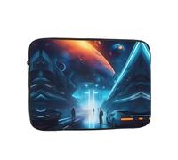 Sac pour ordinateur portable de 15" - Science Fiction Future Impression Antichoc Poche intérieure pour ordinateur portable pour affaires, voyages, école, bureau