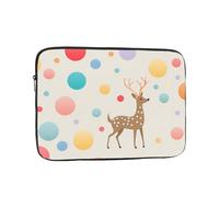 Sac pour ordinateur portable de 17 pouces avec illustration d'élan - Parfait pour les affaires, les voyages, l'école, le bureau, poche intérieure antichoc pour ordinateur portable