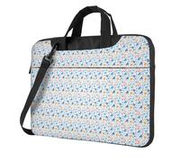 Sac pour ordinateur portable élégant avec motif imprimé d'éléments de hockey pour femme et homme portable à une seule épaule pour voyage, bureau, affaires, Noir , 14 inch