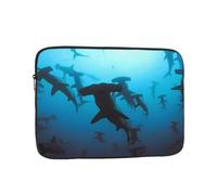 Sac pour ordinateur portable imprimé requins marteaux, housse pour ordinateur portable 17", convient pour les voyages et les voyages d'affaires