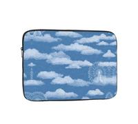Sac pour ordinateur portable résistant aux chocs avec grande roue Bleu clair 15"