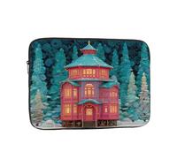 Sac pour ordinateur portable résistant aux chocs - Motif alcôve enchantée - Pour voyage d'affaires, travail, université, Noir , 17 inch