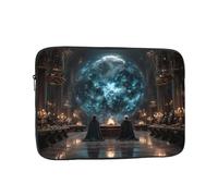 Sac pour ordinateur portable résistant aux chocs - Motif temple magique - Pour voyage d'affaires, travail, université, Noir , 13 inch