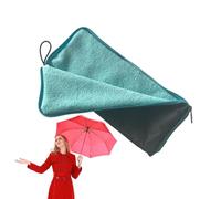 Sac Pour Parapluie - Pochette De Transport En Tissu Éponge Avec Zip, Absorbeur D'Eau Pour Parapluie De Poche, Protection Pour Intérieur Véhicule | Range-Parapluie Pour Sac À Main