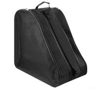 Sac pour patins à roulettes avec grande capacité et plusieurs compartiments, sangle réglable, tissu Oxford résistant à l'eau et à l'abrasion (noir)