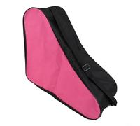 Sac pour patins à roulettes pour un rangement et un transport faciles des patins à glace et à roulettes avec bretelles réglables (noir rose)
