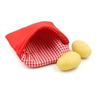 Sac pour pommes de terre à micro-ondes 26 x 20 cm, cuisson rapide en 3 à 5 minutes | pour pommes de terre bouillies, en papillote, purée, boulettes, réutilisable, intérieur isolant, cuisine rapide