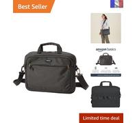 Sac pour Portable 14 Pouces Noir - Sac à Bandoulière avec Pochettes de Rangement