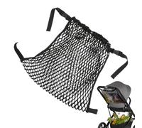 Sac pour Poussette,Sac De Rangement Maille Filet Polyester - Filet De Rangement Ajustable Pour Caddie Parapluie Couches Promenades