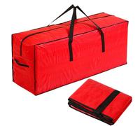 Sac pour sapin de Noël de 2,5 m, boîte à fermeture éclair avec poignées - Conteneur pour maison de vacances, appartement, grenier, garage, cave, décorations d'intérieur