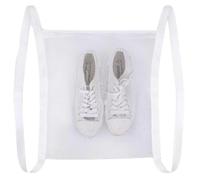 Sac pour sèche-Chaussures 15, 8 x 15, 8 Pouces - Sac à Linge en Maille réutilisable avec Fermeture éclair et Sangle élastique pour la Plupart des sèche-Linge