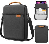 Sac Pour Tablette De 12,9 Pouces,Adapté Au Nouvel Ipad Pro M4 Et Air M2 2024,Ipad Pro 12.9 M2 Et M1,Go 12.4,Galaxy Tab S8 +/S9+12.4 De 13 Pouces.Black Gray.13 Inch