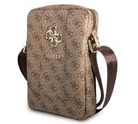 Sac pour tablette Guess 4G avec grand logo en métal (marron)